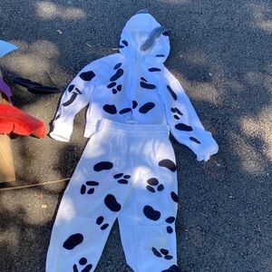 White and Black Dalmatian Costume Set